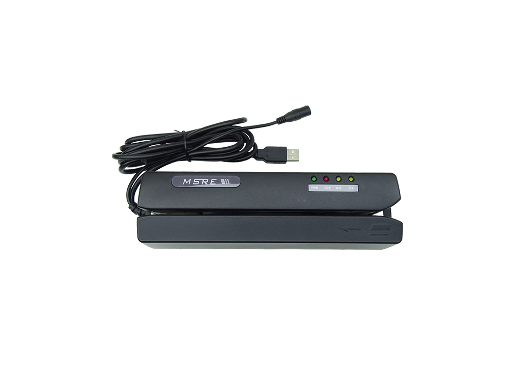 High-resistance magnetic stripe reader